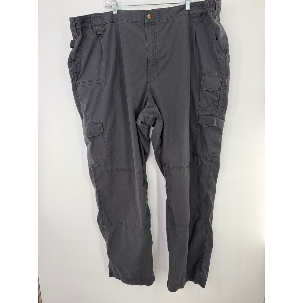 5.11 Tactical Mens Cargo Pants Gray Ripstop Multi-Pocket 52x32 Workwear